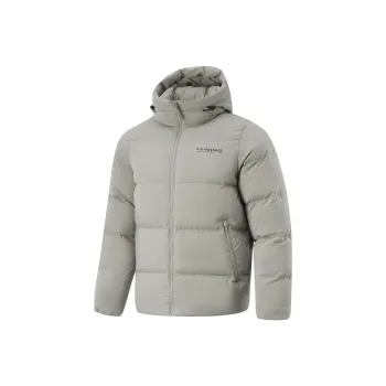 LiNing Fitness Series Down Jacket Men's Rock Ridge Gray