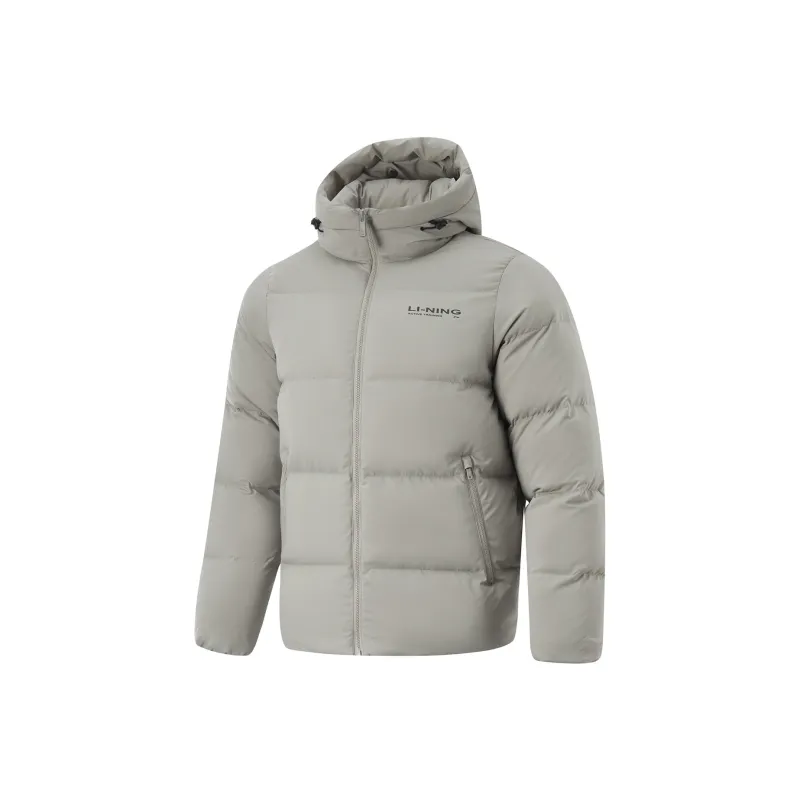 LiNing Fitness Series Down Jacket Men's Rock Ridge Gray-0