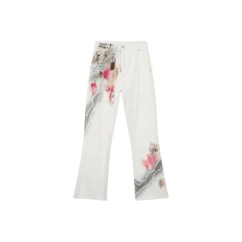 Voguo Relay Jeans Unisex Painted White