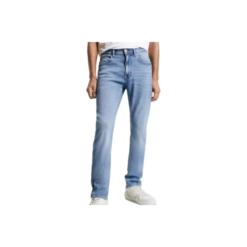 Tommy Hilfiger Slim Fit Thflex Luxury Light Wash Jean Jeans Steven Jeans Men's Blue-0