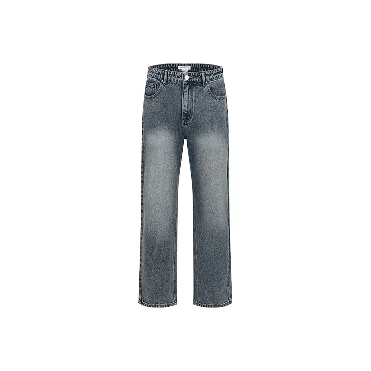 URBAN REVIVO Jeans Men's Gray Blue-0