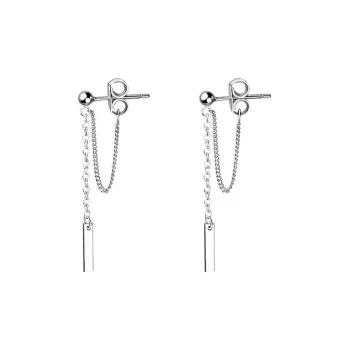 QUIET LOVE S925 Silver Stud Earrings Women's