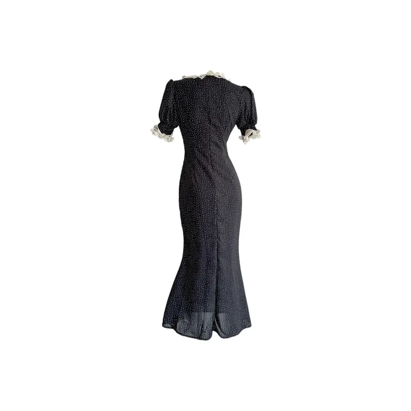 Yvetteclassic Short Sleeved Dress Women's Black-1