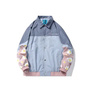 FFOMKE Jackets Coats Unisex Light Blue