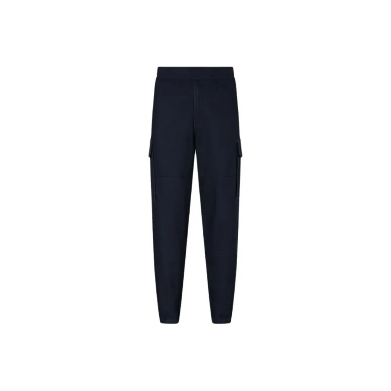 ARMANI EXCHANGEAE FW22 Knitted Sweatpants Men's Navy Blue-0