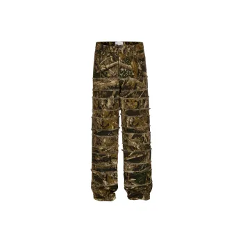 R69 Jeans Unisex Green Camouflage