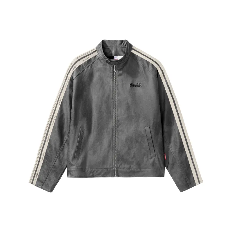 Coca-Cola Leather Jacket Unisex-2