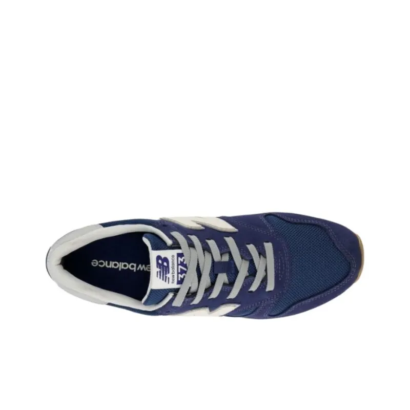 New Balance NB 373 Anti Slip Wear Resistant Low Top Running Shoes Men's Blue-4