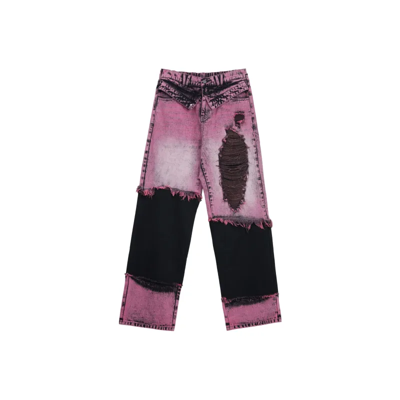 VANN VALRENCÉ Jeans Unisex Berry Purple-0