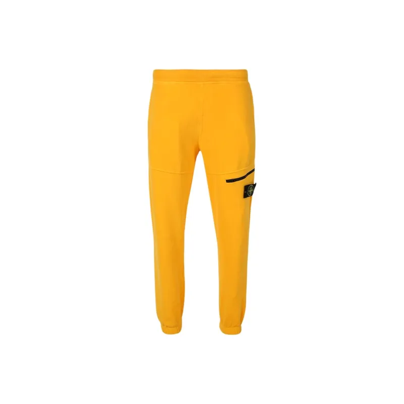STONE ISLAND Knitted Sweatpants Men's Yellow-0