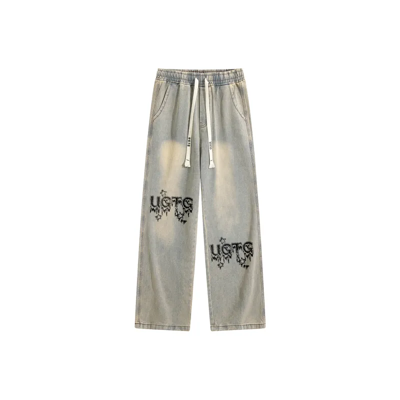 UGTG Flame Stars Unisex Jeans-0