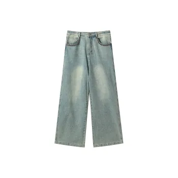 JHYQ Jeans Unisex Blue