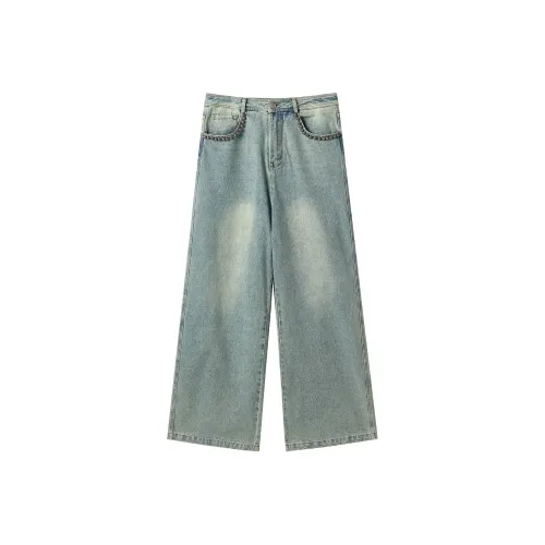 JHYQ Jeans Unisex Blue