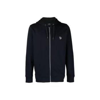 Paul Smith Zebra Patch Zipped Drawstring Hoodie