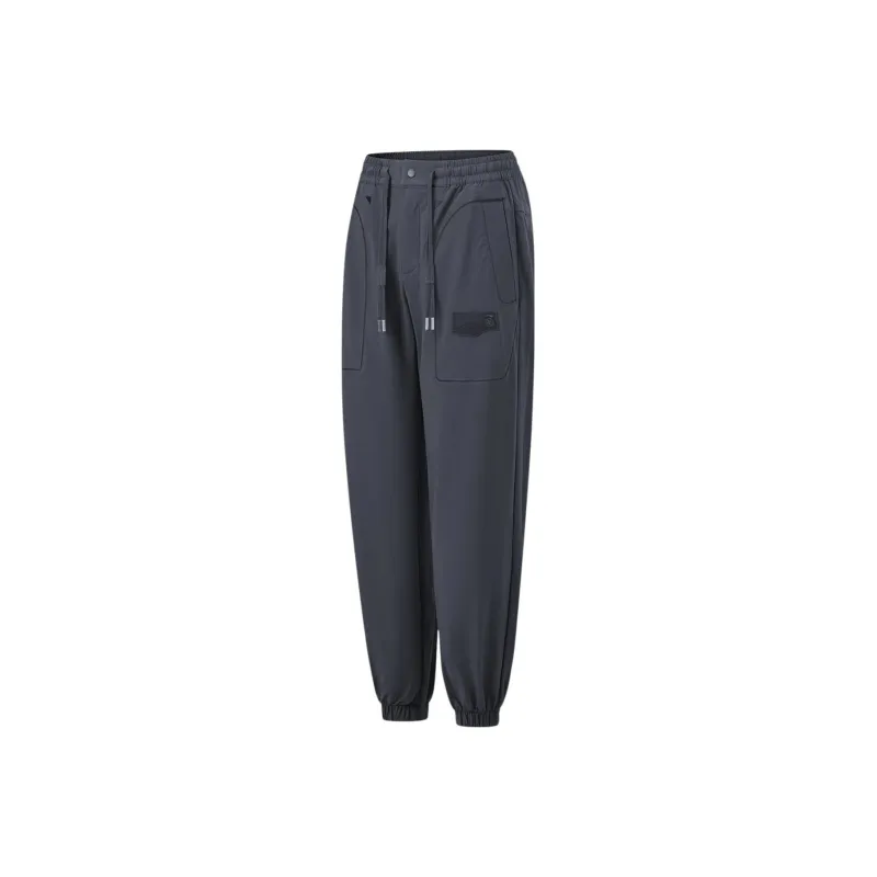 LiNing Knitted Sweatpants Men's Charcoal Black-0