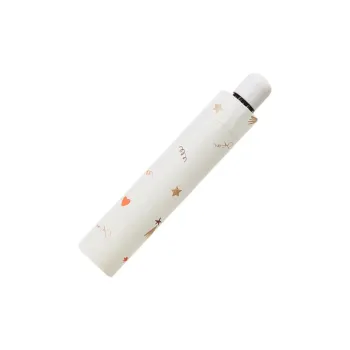 Heavenly Umbrella Vinyl Sun Protection Sunny And Rainy Dual Use Students Mini Portable Sun Umbrella Pencil Umbrella