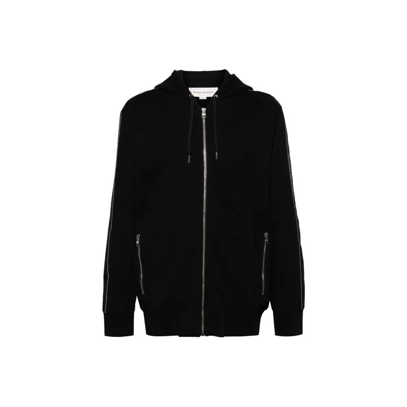 Alexander McQueen Drawstring Zip Up Hoodie-0