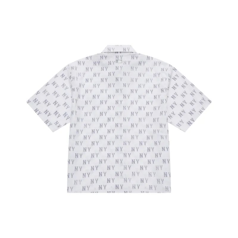 MLB MONOGRAM Collection New York Yankees SS25 Shirt Unisex Gray-1