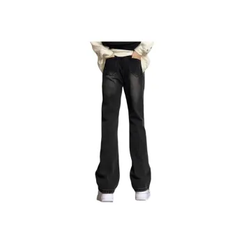 FONDLOOK Jeans Unisex Black Gray
