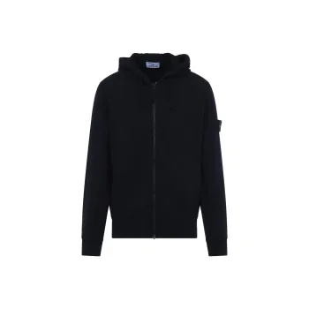 STONE ISLAND Compass Patch Zip Up Hoodie