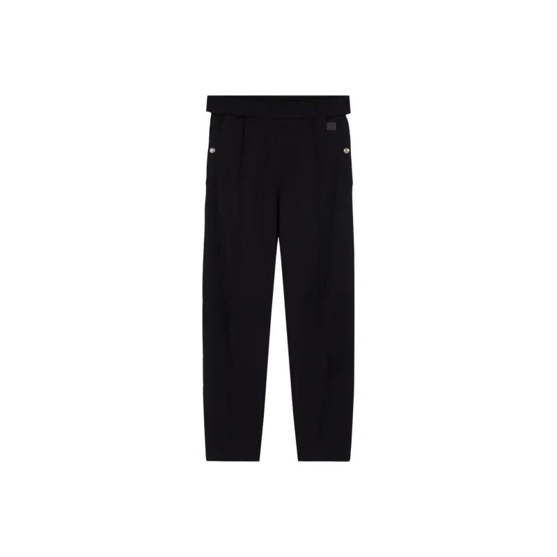 Zzegna Knitted Sweatpants Men Navy Blue-0