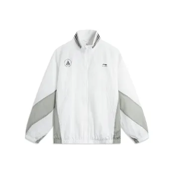 LiNing Sports Life Collection Trench Coat Unisex Standard White Black