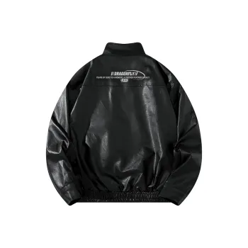RED DRAGONFLY Leather Jacket Unisex Black