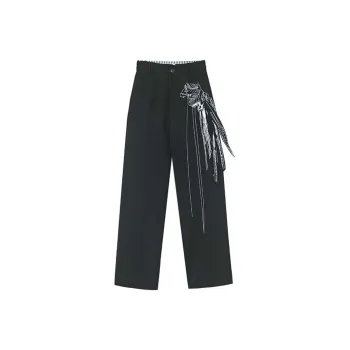 VALLEYOUTH Casual Pants Fall Unisex Black
