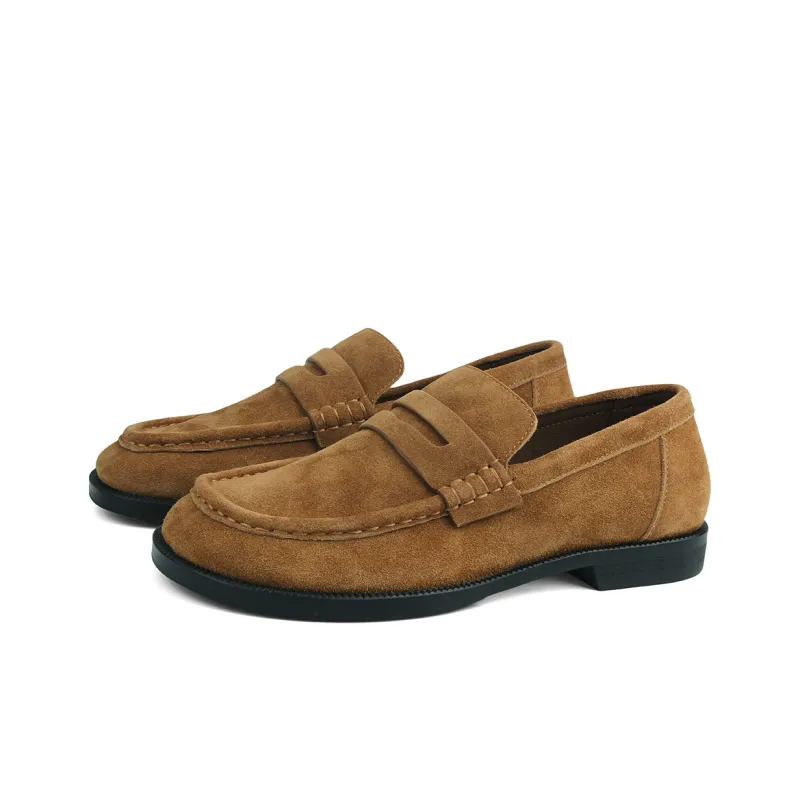 New Korea Loafers Men Brown-1