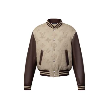 LOUIS VUITTON Monogram Embroidered Varsity Blouson