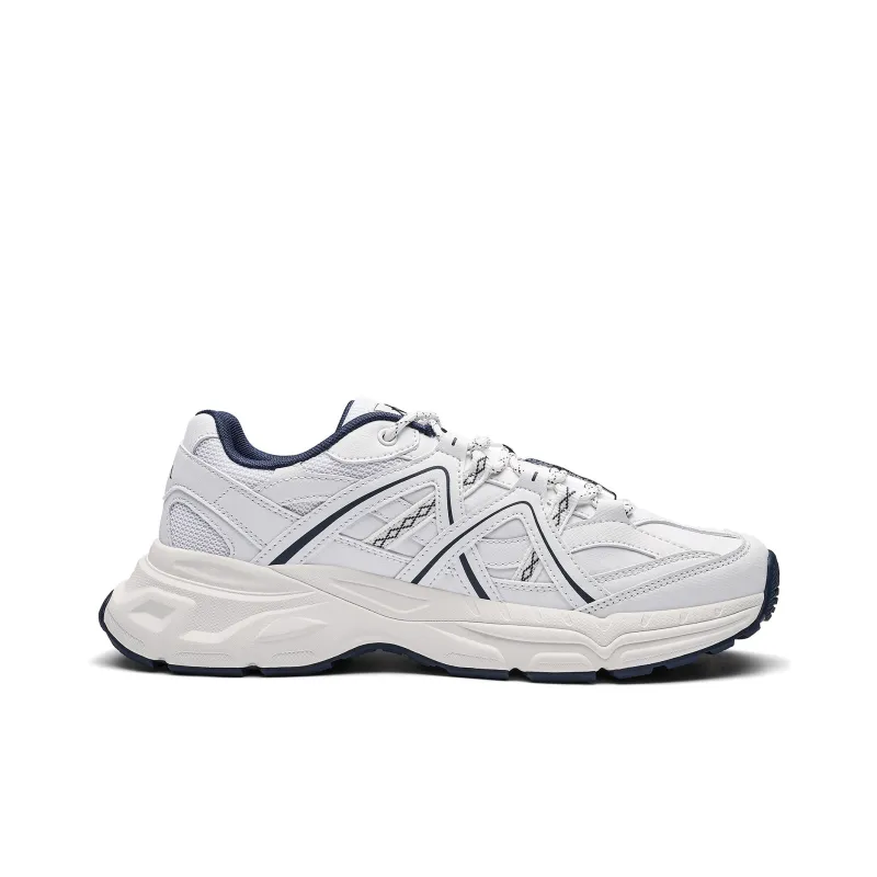 Kappa Anti Slip Wear Resistant Low Top Running Shoes Unisex Classic White-1