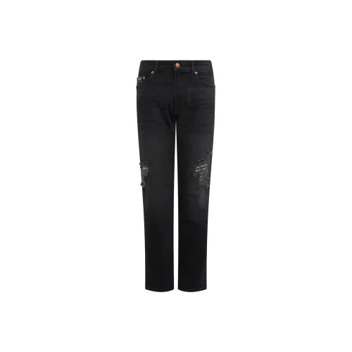 VERSACE JEANS COUTURE Logo Patch Skinny Jeans
