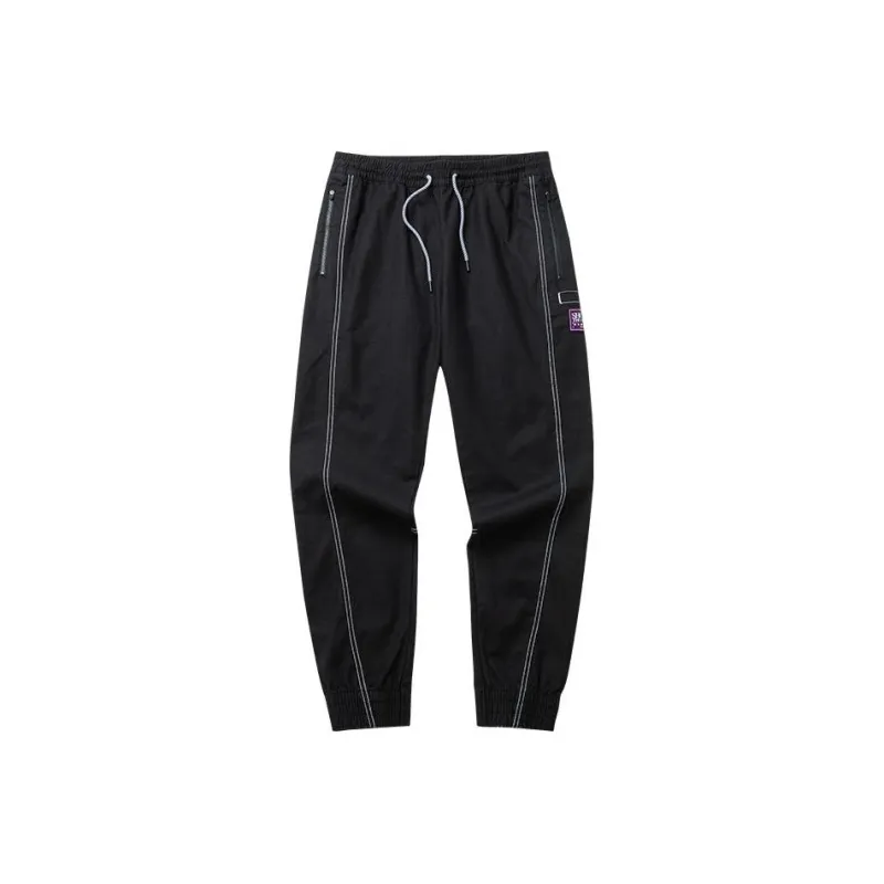 Anta Basketball Collection Knitted Sports Pants Men's Basic Black-0