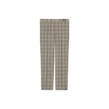 GUCCI Logo Patch Prince Of Wales Tailored Trousers