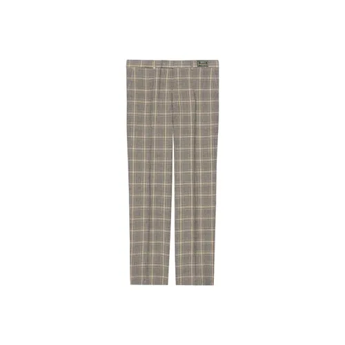 GUCCI Logo Patch Prince Of Wales Tailored For trousers