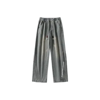 PEIMENG Jeans Unisex Vintage Blue