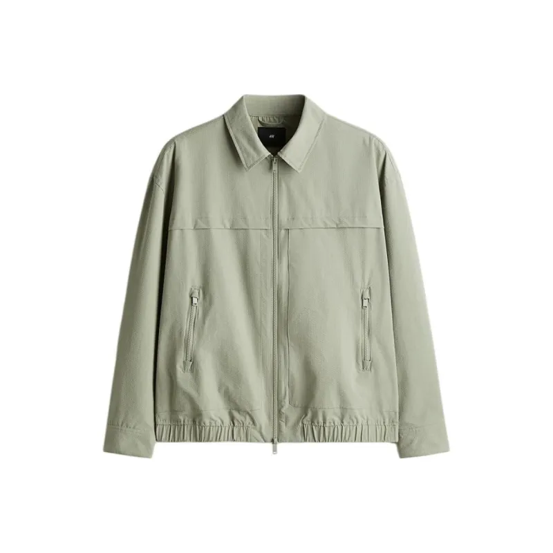 H&M Jackets Coats Men's Light Grass Green-0