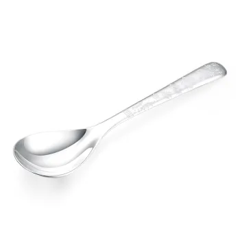 Yu Yin 999 Fine Silver Soup Ladle Spoon Unisex