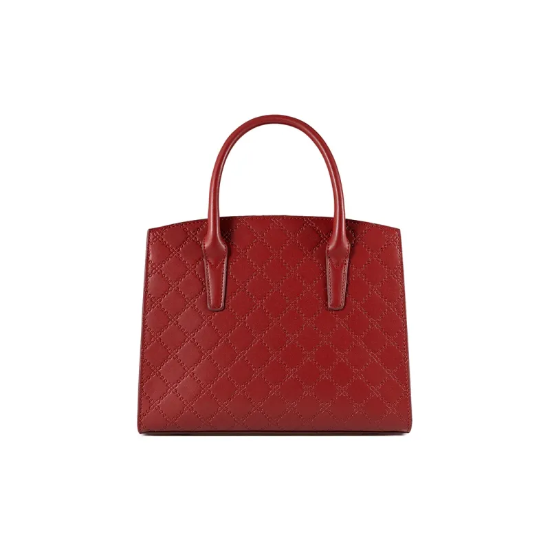 Vigno Synthetic Leather Handbag, One Shoulder, Crossbody Bag Regular Women's Red-5