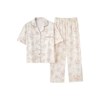 Lan Miao Pajama Set Women's Rose