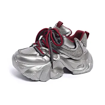 PLAY COBBLER Slip Resistant Lightweight Height Increasing Low Top Chunky Sneakers Unisex