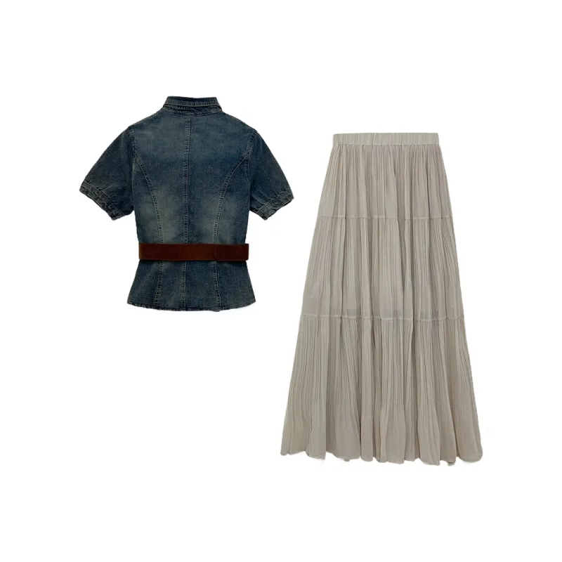 Icicofficial Two Piece Skirt Sets Women's-1