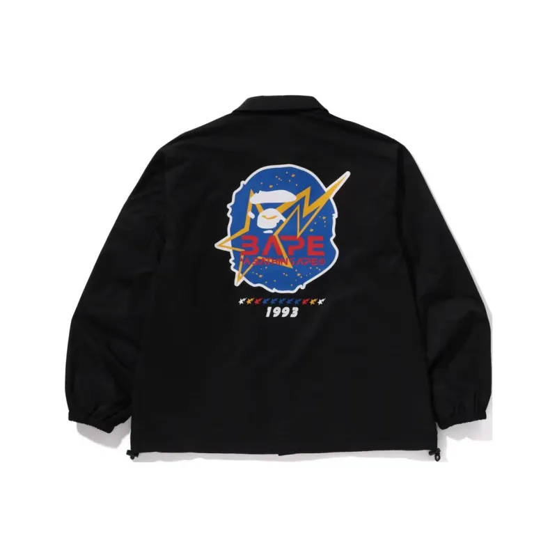 BAPE Space Ape Relaxed Fit Coach Jacket -0