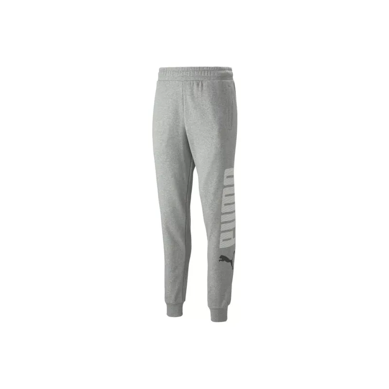 PUMA ESS+ LOGO LAB SWEATPANTS TR CL Knitted Sports Pants Men's Gray-0