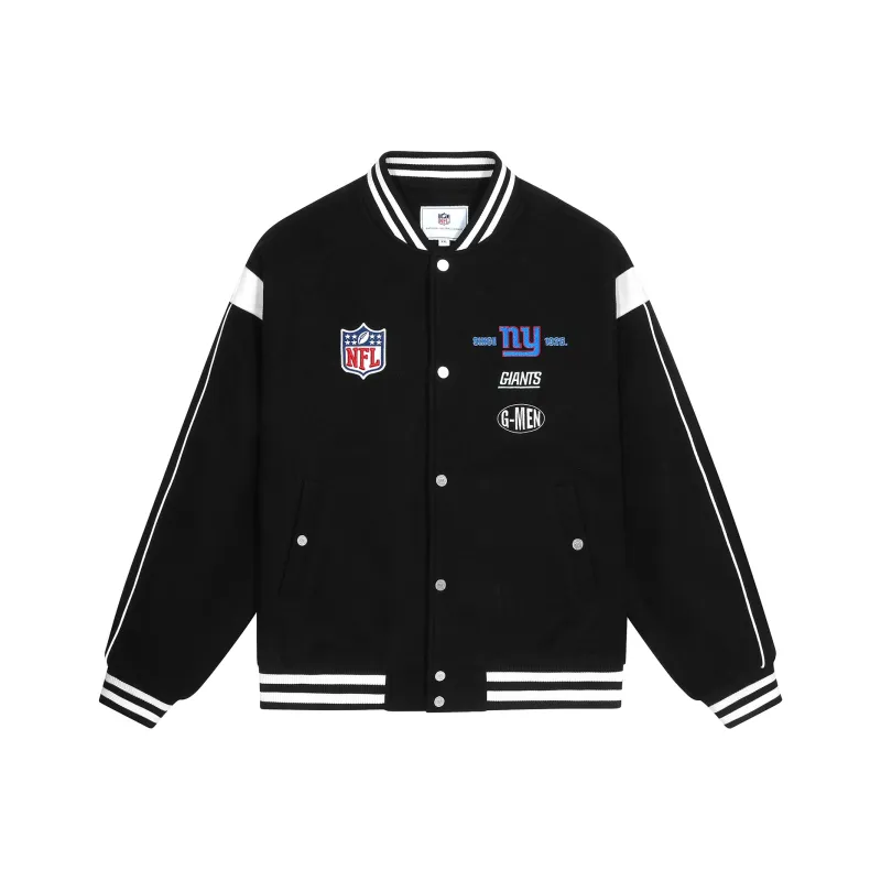 NFL Baseball Jacket Unisex Black-0