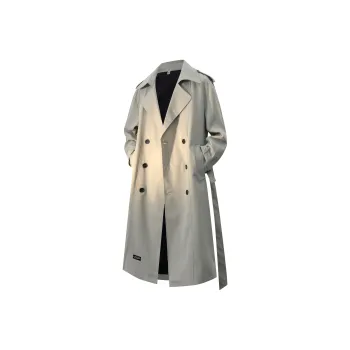 FASTFISH Trench Coats Unisex