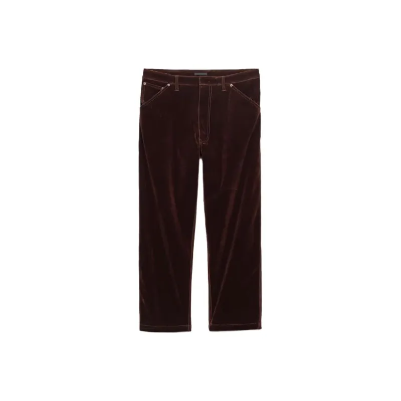 PRADA Logo Plaque Straight Leg Trousers-0