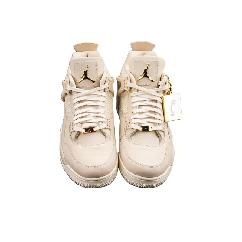 Jordan Air Jordan 4 Mid Top Basketball Shoes Unisex Beige-2