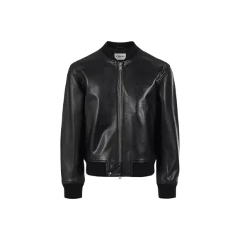 Iceberg FW24 Leather Jacket Men's Black