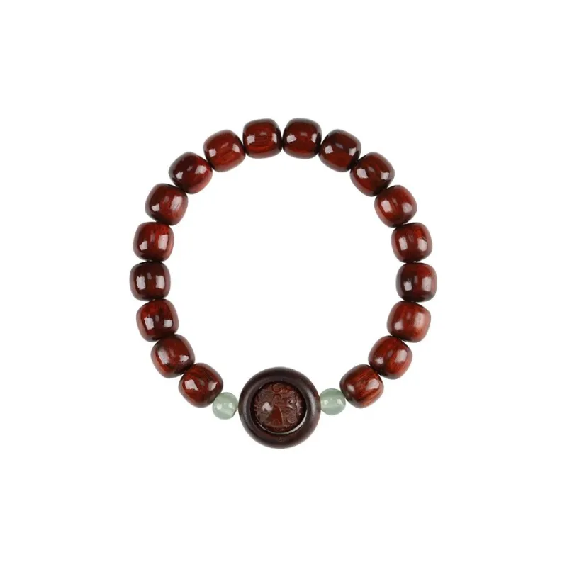 JIUHUASHAN Red Rosewood Bracelets Unisex-5
